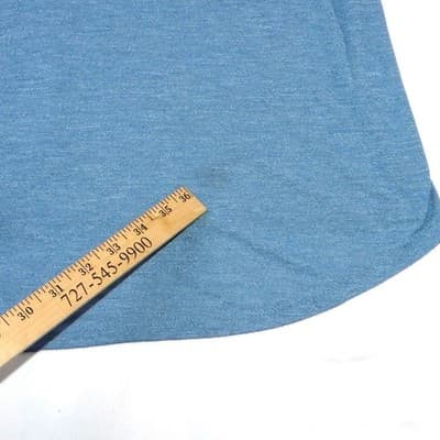 LuLaRoe Blue Heathered Scoop Neck Short Sleeve Tunic Top Size L - Thumbnail 4
