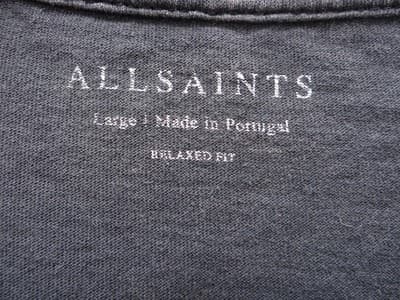 All Saints Vintage style Black Graphic T-Shirt - NUTOPIA - Large - Thumbnail 4