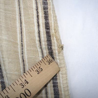 PAC SUN Mens Linen Blend Striped Short Sleeve Button Up Shirt Size Medium Tan - Thumbnail 4