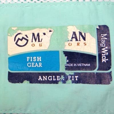 Vintage Magellan Outdoors Mens Teal Short Sleeve Button Up Fishing Shirt Large - Thumbnail 2