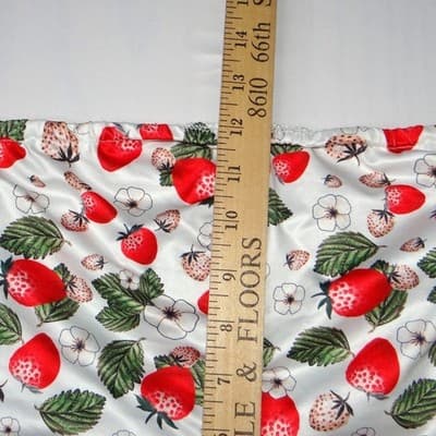 SHEIN White Strawberry Print Tube Top Bandage Style - Thumbnail 5