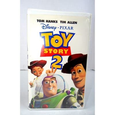 Disney Pixar Toy Story 2 VHS 1999 Clamshell Case Tom Hanks Tim Allen NTSC G