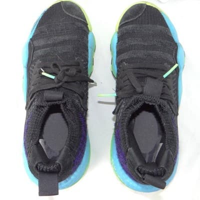 Adidas Trae Young 2.0 Mens 5.5 Basketball Shoes Black Purple Neon - Thumbnail 7