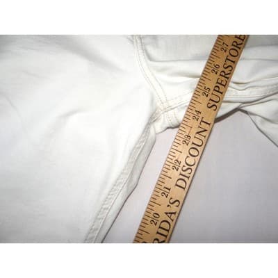 NWT-TOPSHOP Jamie High Waisted Skinny Petite Jeans White Size 10 W32 L28 - Thumbnail 7