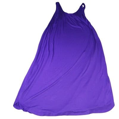 Ekouaer Purple Tank Maxi Dress Women's Size M Spaghetti Strap Pleated Front - Thumbnail 3