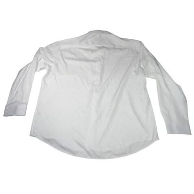 FLEX Mens Luxury Collection White Dress Shirt 3XL Made in Italy - Thumbnail 6