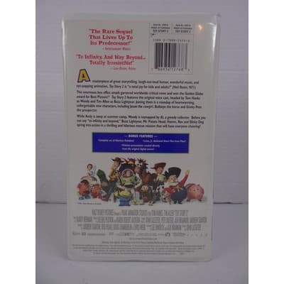Disney Pixar Toy Story 2 VHS 1999 Clamshell Case Tom Hanks Tim Allen NTSC G - Thumbnail 3