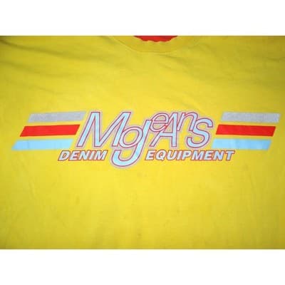 Maurice Malone Mojans Denim Equipment Yellow T Shirt Men's - Thumbnail 4