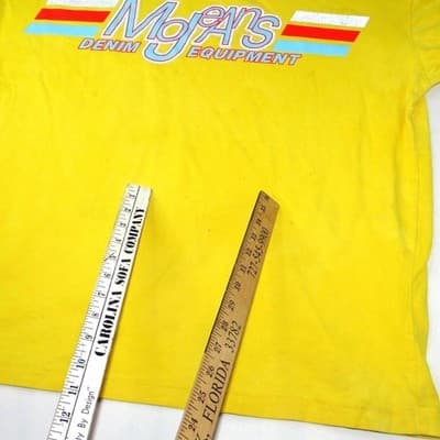 Maurice Malone Mojans Denim Equipment Yellow T Shirt Men's - Thumbnail 5