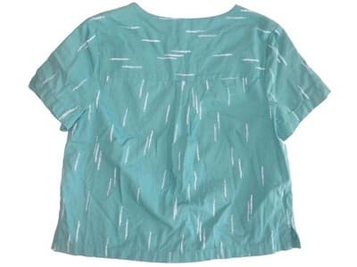 Ana Women's Short Sleeve Button Front Top - 3x - Thumbnail 2