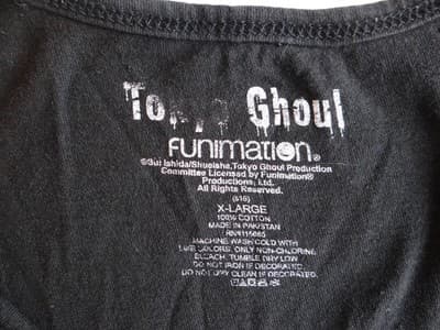 Tokyo Ghoul Anime Graphic Tank Top - X-Large - Thumbnail 2