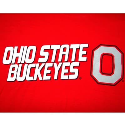 Ohio State Buckeyes Red Heavy Cotton T Shirt Mens Size XL - Thumbnail 5