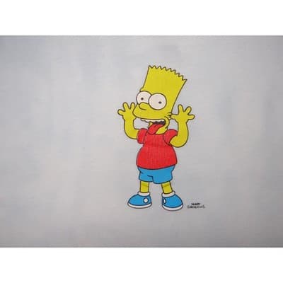 Billabong The Simpsons Bart Simpson T Shirt Mens Medium Light Blue Graphic Tee - Thumbnail 3