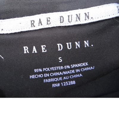 Rae Dunn HOT MESS Graphic Long Sleeve Shirt Black Size Small Relaxed Fit - Thumbnail 2