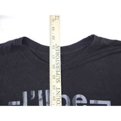Black Mickey Mouse I'll Be Your Mickey Graphic T Shirt Men's Large Cotton - Thumbnail 5