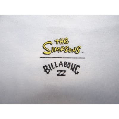 Billabong The Simpsons Bart Simpson T Shirt Mens Medium Light Blue Graphic Tee - Thumbnail 7