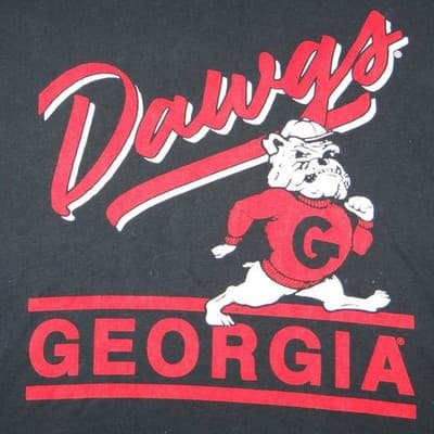 Tailgate Georgia Bulldogs Dawgs NCAA Football T Shirt Womens Medium Black - Thumbnail 4
