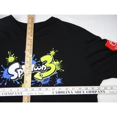 Nintendo Switch Splatoon 3 Black T Shirt Mens Large Gaming Nintendo Tee - Thumbnail 7