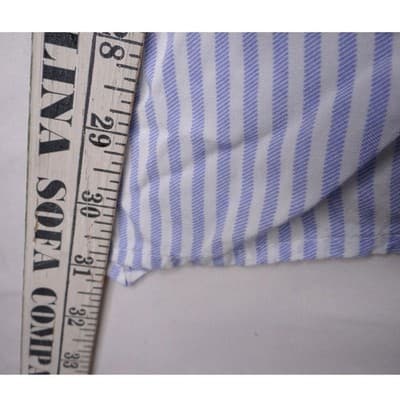 Khakis & Co Blue White Stripe Sleeveless Collared Shirt Tunic Top Women Medium - Thumbnail 6