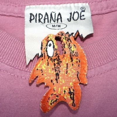 Piranha Joe Roatan Compass Graphic T Shirt Pink Short Sleeve Cotton Blend M - Thumbnail 2