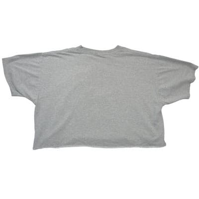 Hard Rock Cafe Cayman Islands Graphic Cropped T-Shirt Gray Women XL Boxy Raw Hem - Thumbnail 3