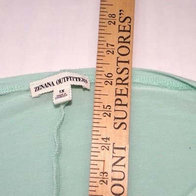 Zenana Outfitters Mint Green Dolman Sleeve Split Shoulder Top Plus Size 1X - Thumbnail 10