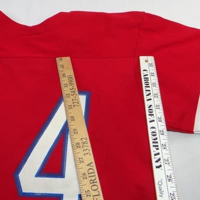 Vintage Rawlings NFL New England Patriots Jersey Red 14 Mens Medium USA - Thumbnail 7
