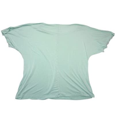 Zenana Outfitters Mint Green Dolman Sleeve Split Shoulder Top Plus Size 1X - Thumbnail 3