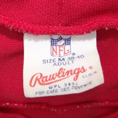 Vintage Rawlings NFL New England Patriots Jersey Red 14 Mens Medium USA - Thumbnail 2