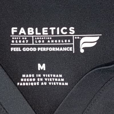 Fabletics Womens Black V-Neck Performance Scrub Top Uniform Size M - Thumbnail 2