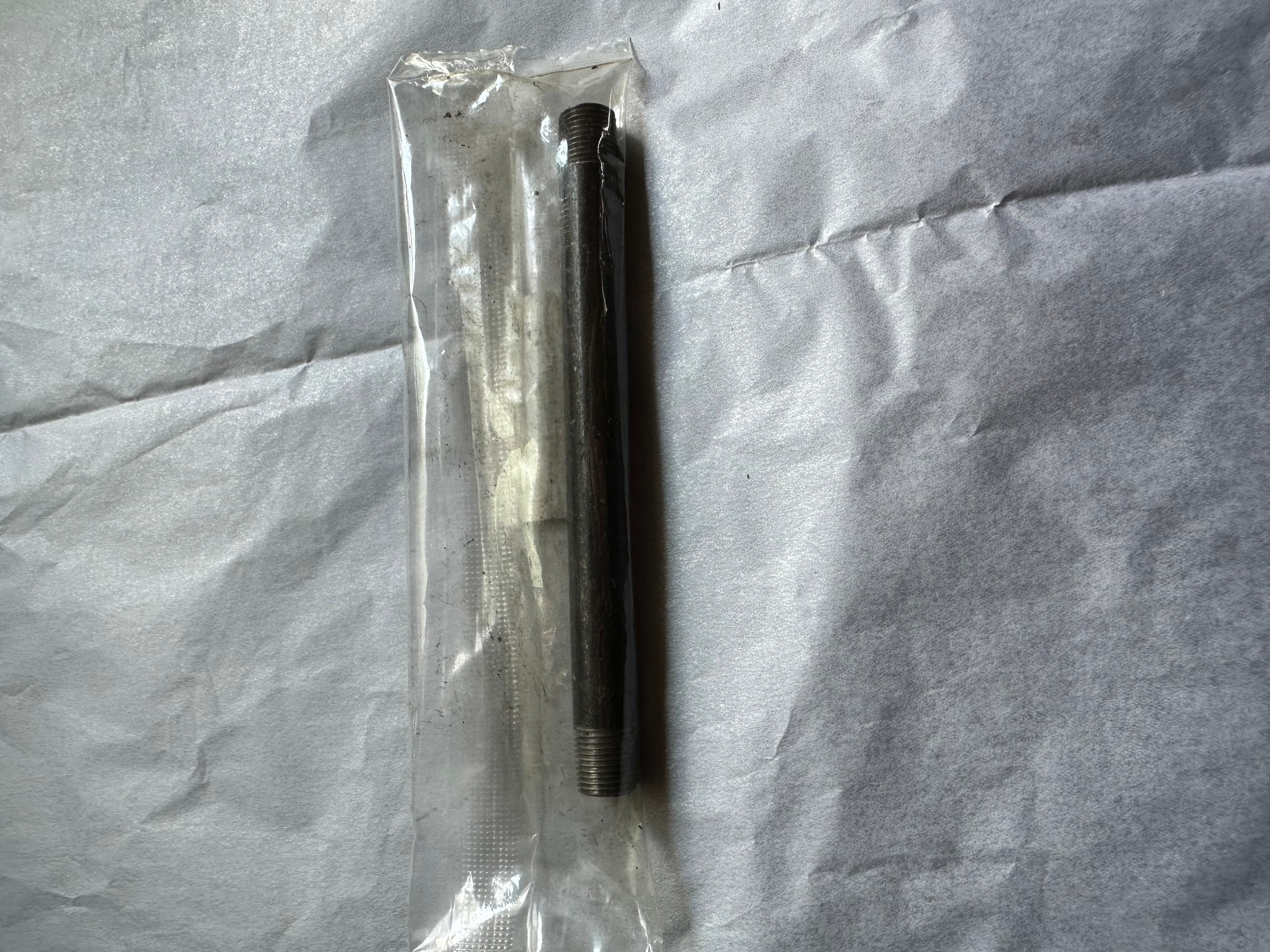 10 x Mueller 1/8” X 4 1/2” Black Steel Pipe Dbl.Threaded Nipple black, brand new! - Thumbnail 2