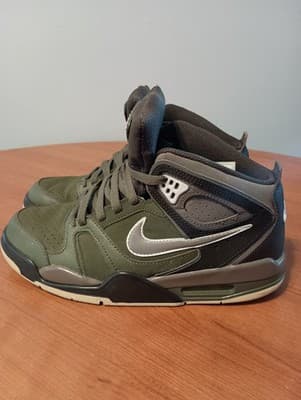 Nike Air Flight Falcon [397204-302] Green Black Gray Shoes, Men's Size 8.5 - Thumbnail 3