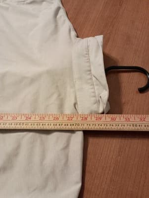 Vintage Alan Stuart Polo Shirt Mens XL Beige Double Pocket Knit Waistband 90s - Thumbnail 7