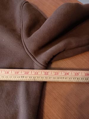 Lauren Ralph Lauren Faux Suede Zip Jacket Coat Women Medium Brown Sherpa Lining - Thumbnail 5