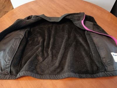 The North Face Denali Plush Jacket Girls Black Fuschia Pink Size Large 14/16 - Thumbnail 4
