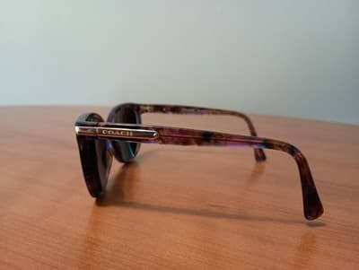 Coach Eyeglasses Frame Only HC 8132 (L109) 52888H Confetti Purple 57-17-135 2N - Thumbnail 3