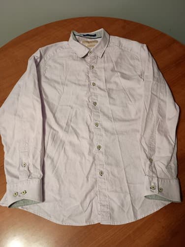 Tommy Bahama Shirt Mens Large Island Modern Fit Light Purple Button Down Dress