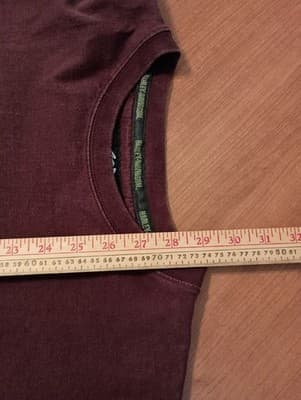 Harley Davidson Vintage Long Sleeve Shirt Mens XL Maroon Eagle 2004 Heavy Duty - Thumbnail 8