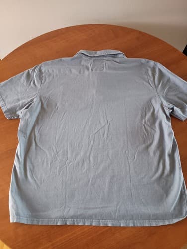 LL Bean Polo Shirt XL Mens Teal Blue Cotton Short Sleeve Pockets - Thumbnail 5