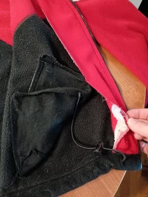 Vintage 90s Unlimited Marlboro Fleece Jacket Mens Large Red Black Colorblock - Thumbnail 6
