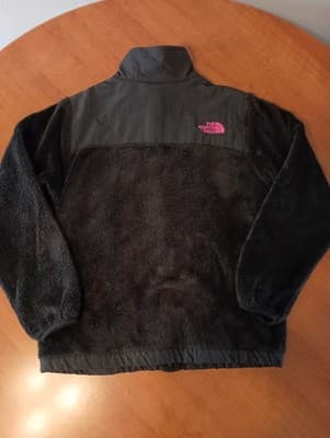 The North Face Denali Plush Jacket Girls Black Fuschia Pink Size Large 14/16 - Thumbnail 6