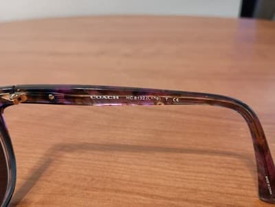 Coach Eyeglasses Frame Only HC 8132 (L109) 52888H Confetti Purple 57-17-135 2N - Thumbnail 6