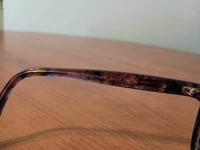 Coach Eyeglasses Frame Only HC 8132 (L109) 52888H Confetti Purple 57-17-135 2N - Thumbnail 5