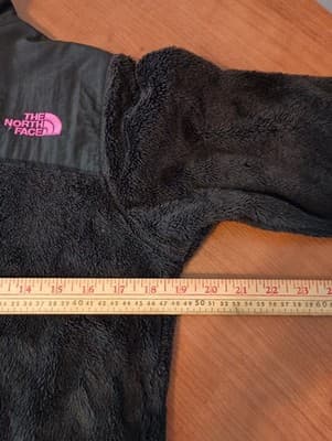 The North Face Denali Plush Jacket Girls Black Fuschia Pink Size Large 14/16 - Thumbnail 8