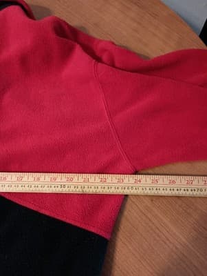 Vintage 90s Unlimited Marlboro Fleece Jacket Mens Large Red Black Colorblock - Thumbnail 10