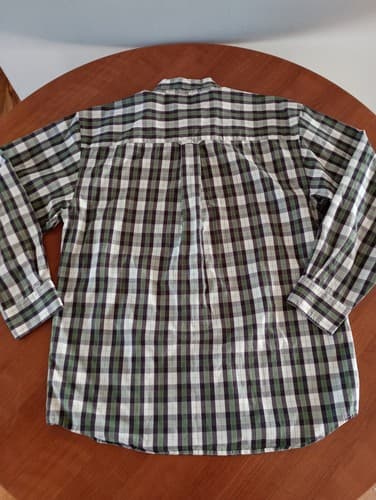 Pendleton Button Down Shirt Mens Medium Plaid Check Long Sleeve 100% Cotton - Thumbnail 6