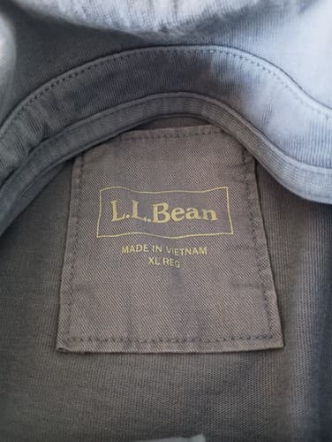 LL Bean Polo Shirt XL Mens Teal Blue Cotton Short Sleeve Pockets - Thumbnail 2