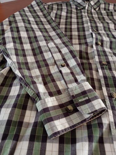 Pendleton Button Down Shirt Mens Medium Plaid Check Long Sleeve 100% Cotton - Thumbnail 5