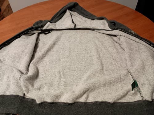 Lauren Ralph Lauren Womens Small Hoodie Sweatshirt Full Zip Grey Cotton Fleece - Thumbnail 6