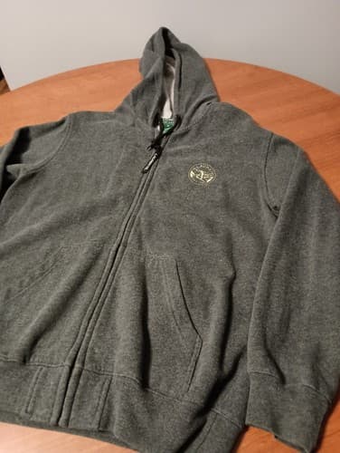 Lauren Ralph Lauren Womens Small Hoodie Sweatshirt Full Zip Grey Cotton Fleece - Thumbnail 3